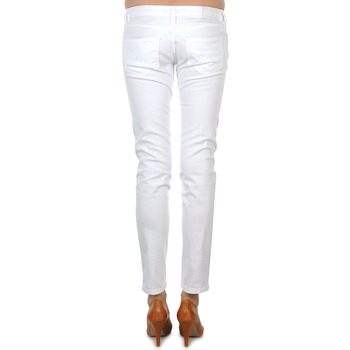 Calvin Klein Jeans JEAN BLANC BORDURE ARGENTEE White