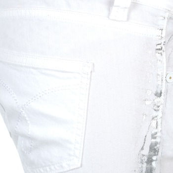 Calvin Klein Jeans JEAN BLANC BORDURE ARGENTEE White