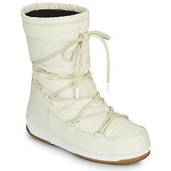 Shoes Women Snow boots Moon Boot MOON BOOT MID RUBBER WP Cream