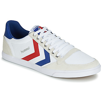 Shoes Low top trainers Hummel TEN STAR LOW CANVAS White / Red / Blue