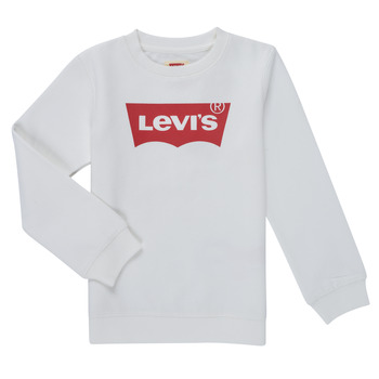 Clothing Boy sweaters Levi's BATWING CREWNECK SWEATSHIRT White