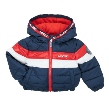 material Boy Duffel coats Levi's COLORBLOCK JACKET Marine / White / Red