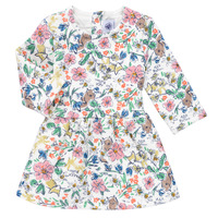 Clothing Girl Short Dresses Petit Bateau ROPPAL Multicolour