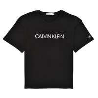 Clothing Girl short-sleeved t-shirts Calvin Klein Jeans CASSY Black