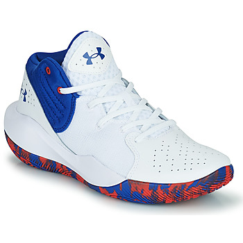 Shoes Children Basketball shoes Under Armour GS JET '21 White / Blue