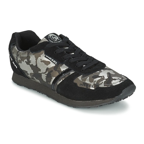 Shoes Women Low top trainers Diesel CAMOUFLAGE Black