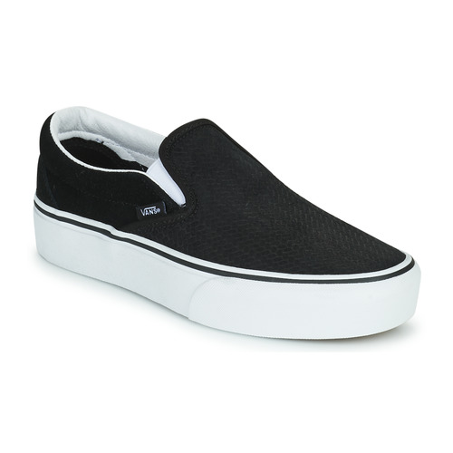 Vans Classic Slip-On Stackform Shoes - Black/White - 9.5