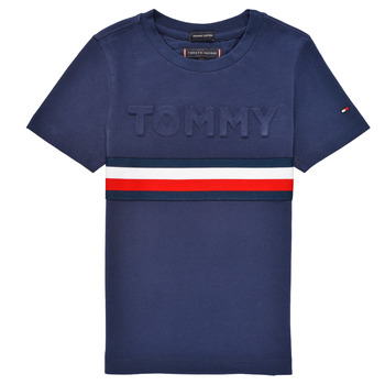 material Boy short-sleeved t-shirts Tommy Hilfiger ELEONORE Marine
