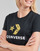 Clothing Women short-sleeved t-shirts Converse STAR CHEVRON HYBRID FLOWER INFILL CLASSIC TEE Black