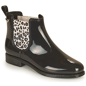 Shoes Women Wellington boots Les Petites Bombes RAIN Black / Leopard