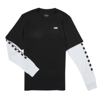 material Boy Long sleeved shirts Vans LONG CHECK TWOFER Black