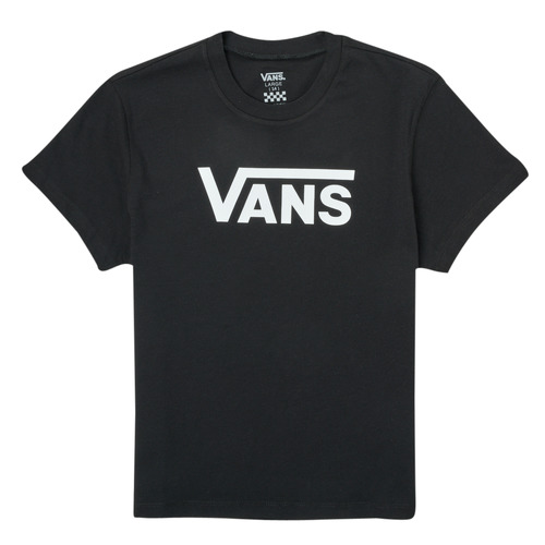Clothing Girl short-sleeved t-shirts Vans FLYING V SS Black