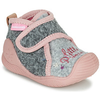 Shoes Girl Slippers Biomecanics BIOHOME Grey / Pink