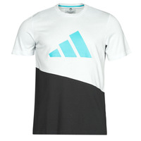 material Men short-sleeved t-shirts adidas Performance FUTURE BLK TEE White / Crystal