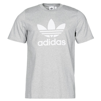 Clothing Men short-sleeved t-shirts adidas Originals TREFOIL T-SHIRT Grey / Medium