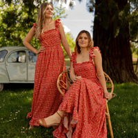 Clothing Women Long Dresses Céleste AURORE Red