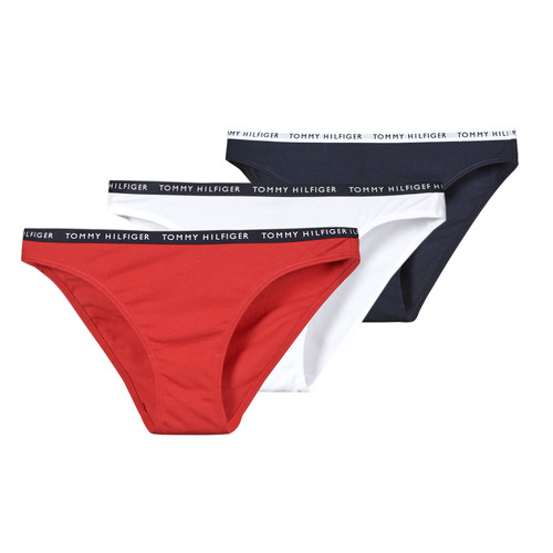 Hilfiger BIKINI X3 Marine / Red / White - Free | Spartoo NET ! - Underwear Knickers/panties