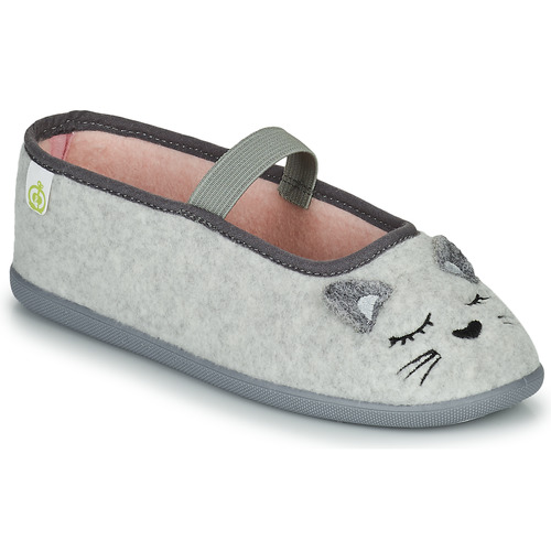 Shoes Girl Slippers Citrouille et Compagnie PASTALDENTE Grey / Pink