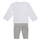 Clothing Boy Sets & Outfits Carrément Beau AMBRE White / Grey