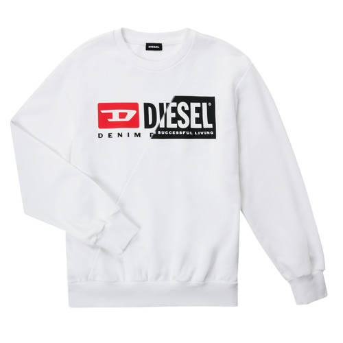 material Children sweaters Diesel SGIRKCUTY OVER White