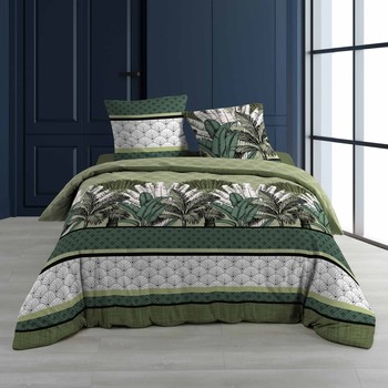 Home Bed linen Douceur d intérieur PAPOUASIE Green