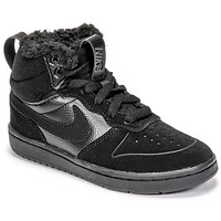 Shoes Children High top trainers Nike COURT BOROUGH MID 2 BOOT PS Black