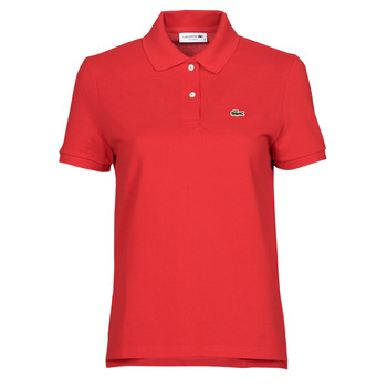 material Women short-sleeved polo shirts Lacoste POLO REGULAR FIT PF7839 Red