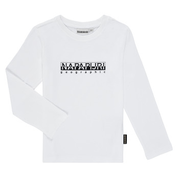material Boy Long sleeved shirts Napapijri S-BOX LS White