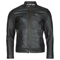 Clothing Men Leather jackets / Imitation le Selected SLHICONIC Black