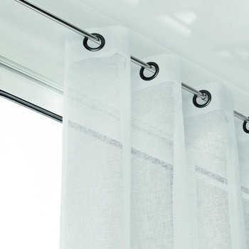 Home Sheer curtains Linder KAOLIN White