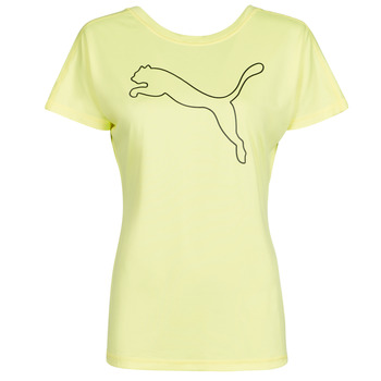 material Women short-sleeved t-shirts Puma RECYCL JERSY CAT TEE Yellow