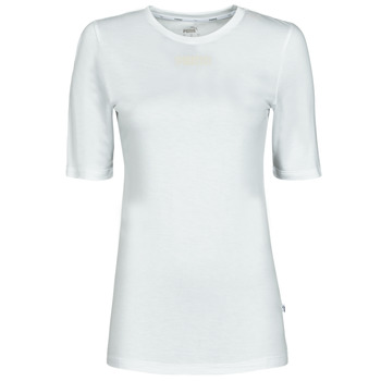 Clothing Women short-sleeved t-shirts Puma MBASIC TEE White