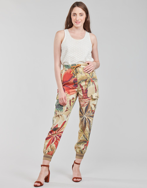 Clothing Women Wide leg / Harem trousers Desigual TOUCHE Multicolour