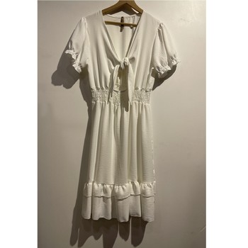 material Women Short Dresses Fashion brands 9176-BLANC White