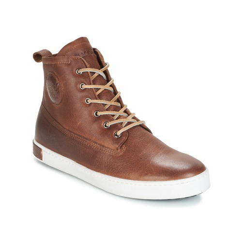 Blackstone INCH WORKER ON FOXING FUR Brown - Free Spartoo NET ! - Shoes High top trainers Men USD/$217.50