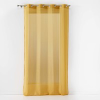 Home Sheer curtains Douceur d intérieur ETAMINA Yellow