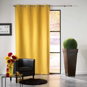 Home Curtains & blinds Douceur d intérieur MEZZO Yellow