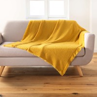 Home Blankets / throws Douceur d intérieur CORALINE Yellow