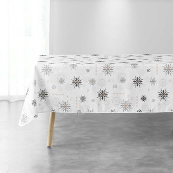 Home Tablecloth Douceur d intérieur ENCHANTE White