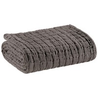 Home Blankets, throws Vivaraise SWAMI Grey / Asphalte