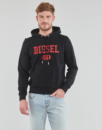 material Men sweaters Diesel S-GINN-HOOD-K25 Black
