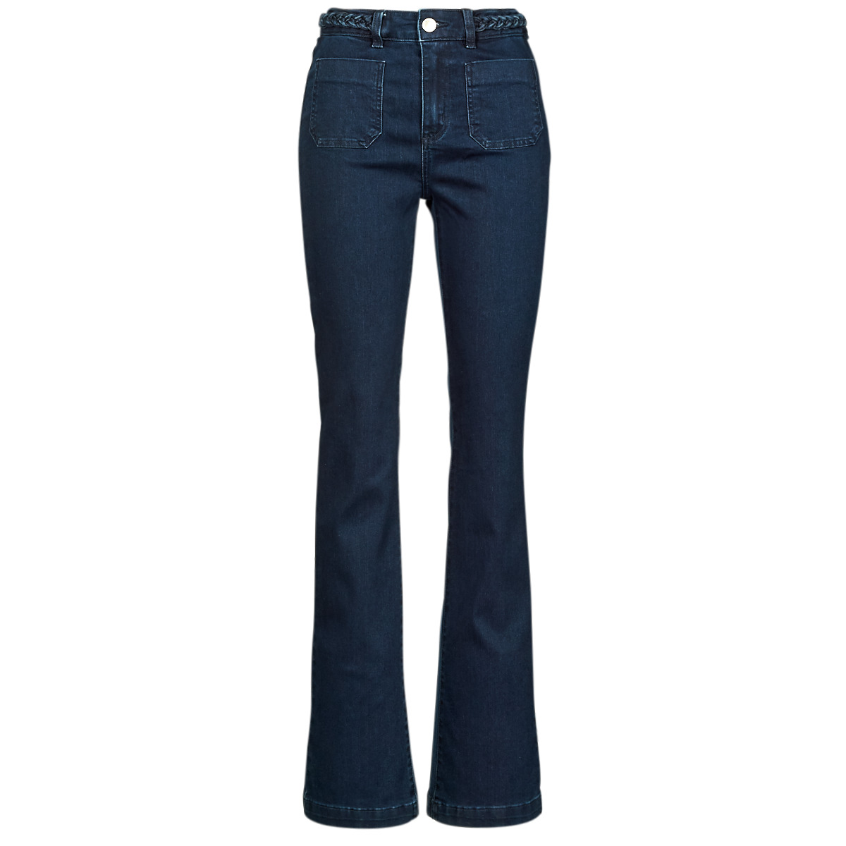Clothing Women 5-pocket trousers Morgan PSVEN Blue / Raw IV8861