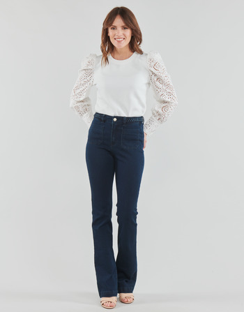 Clothing Women 5-pocket trousers Morgan PSVEN Blue / Raw