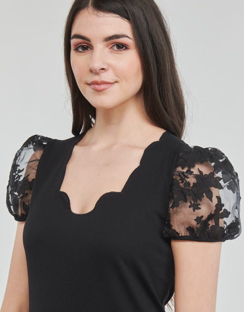 Clothing Women short-sleeved t-shirts Morgan DSCAPE Black NG8572