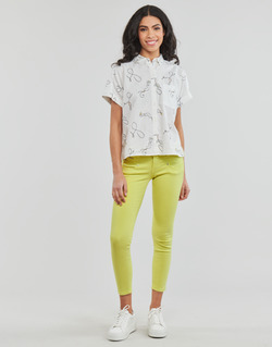 material Women 5-pocket trousers Freeman T.Porter ALEXA CROPPED NEW MAGIC COLOR Sulfur / Spring
