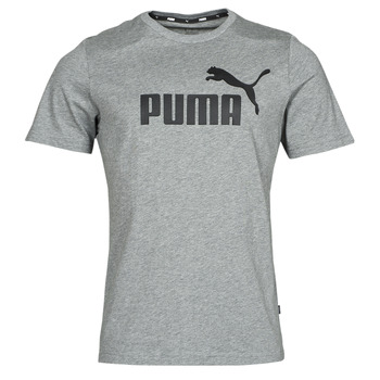 material Men short-sleeved t-shirts Puma ESS LOGO TEE Grey