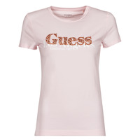 material Women short-sleeved t-shirts Guess SS CN ASTRELLE TEE Pink