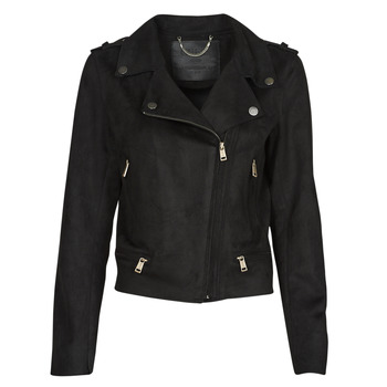 material Women Leather jackets / Imitation le Guess MONICA JACKET Black