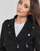 Clothing Women Leather jackets / Imitation le Guess MONICA JACKET Black