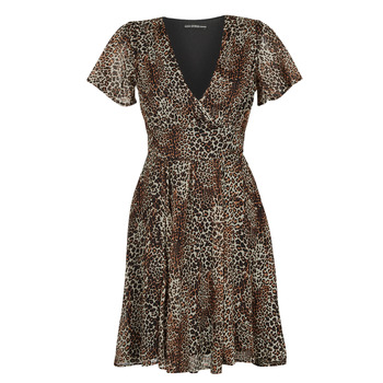 material Women Short Dresses Guess LAVINIA DRESS Leopard
